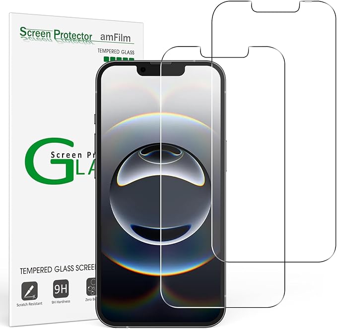 amFilm Essential Screen Protector for iPhone 16e iPhone 14 iPhone13 iPhone 13 Pro 6.1